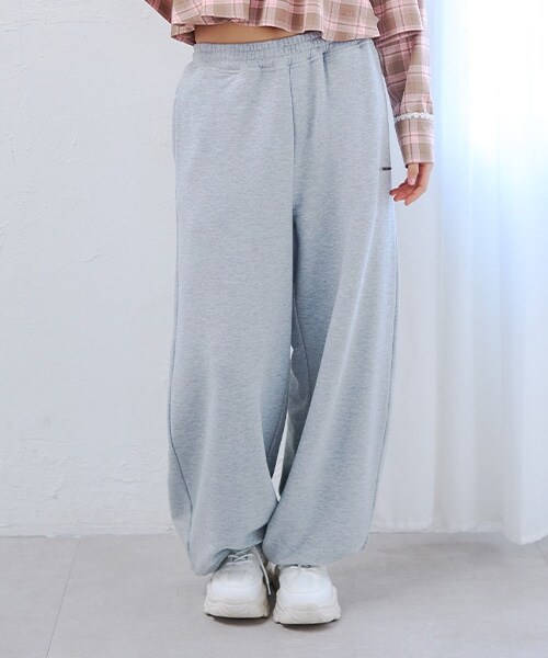 プレートルーズスウェットパンツ