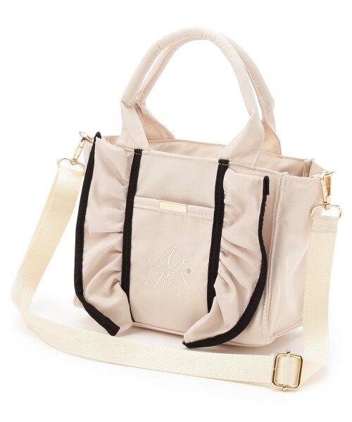 カラースキームフリル2wayトート