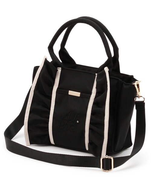 カラースキームフリル2wayトート