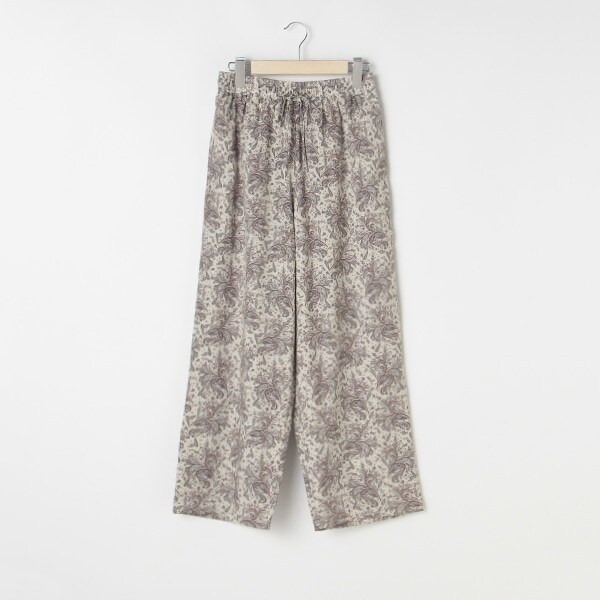 ペイズリー柄イージーパンツ