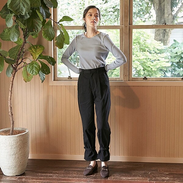 【リンク】裾フリルタックパンツ