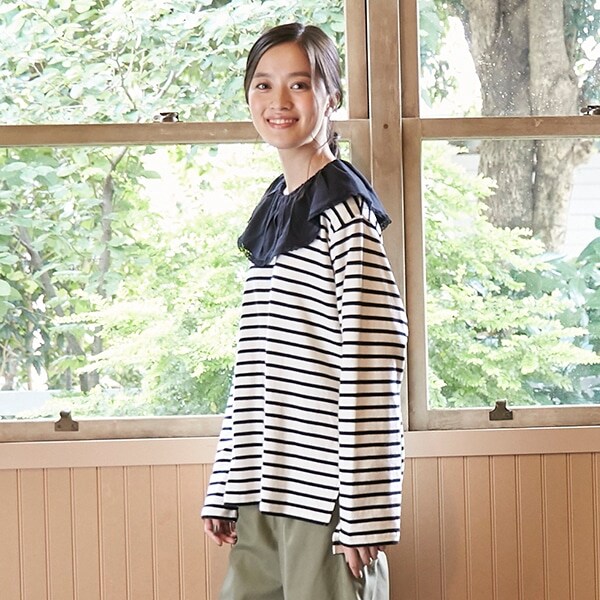 【リンク】レース衿長袖T