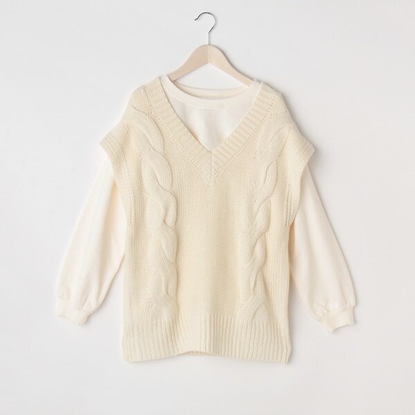 【人気商品再入荷】【直営店で取り扱い無し】【リンク】ニットベストセットTシャツ