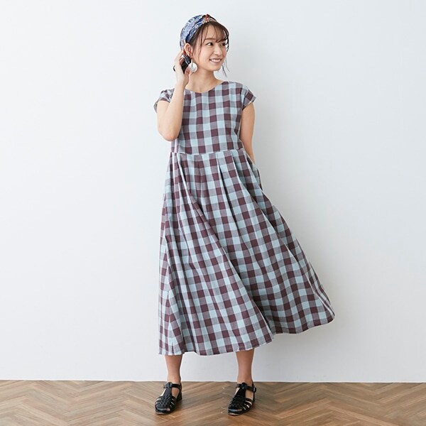 【リンク】ブロックチェックワンピース