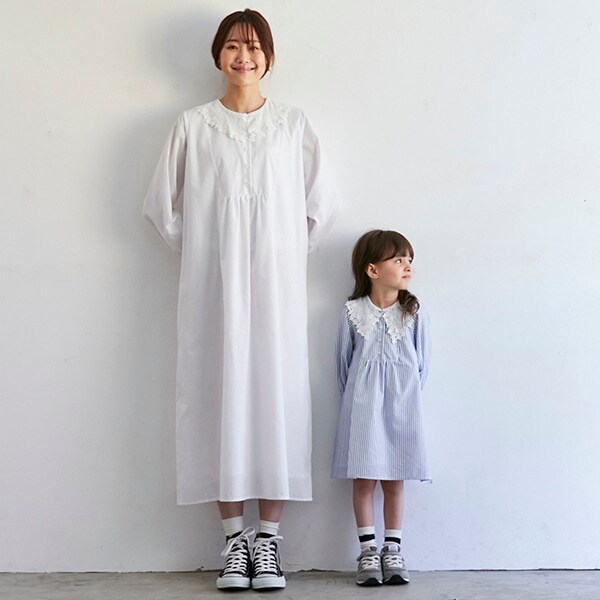 【リンク】レース衿ワンピース