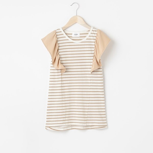 【リンク/接触冷感】袖チュールTシャツ