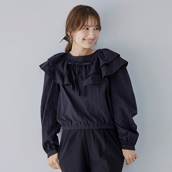 【リンク】つけ衿ブラウス(レディース)