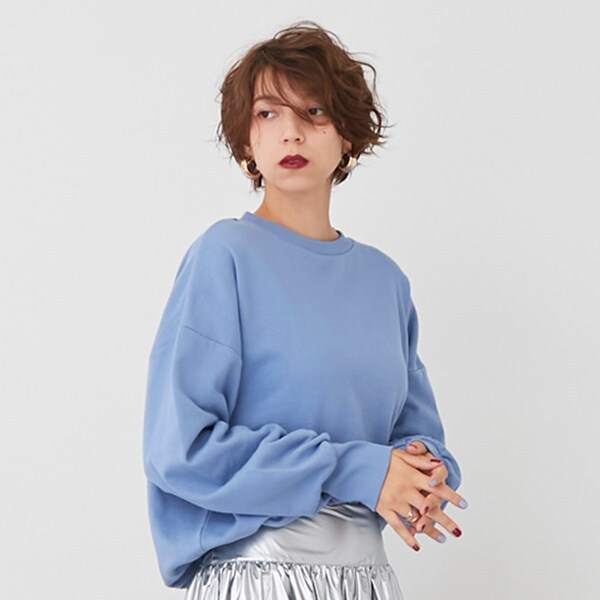 【LADIES】【プティプラ】ドロストトレーナー