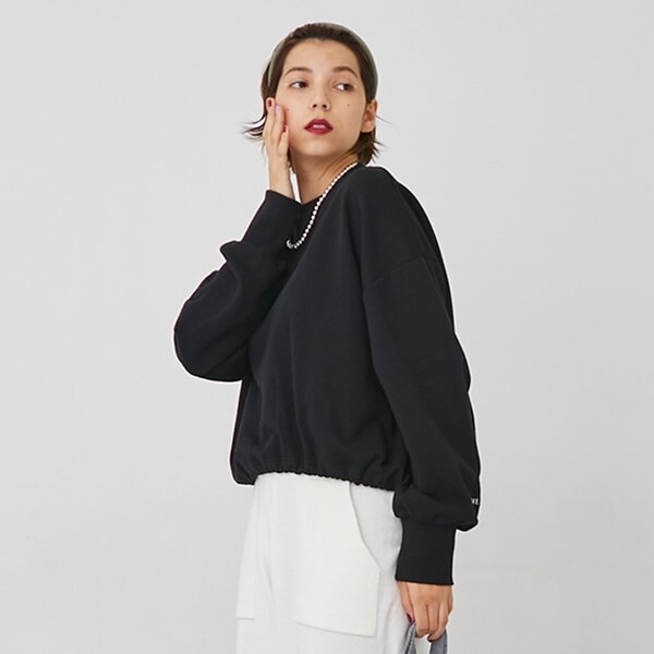 【LADIES】【プティプラ】ドロストトレーナー