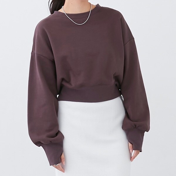 裏起毛トレーナー