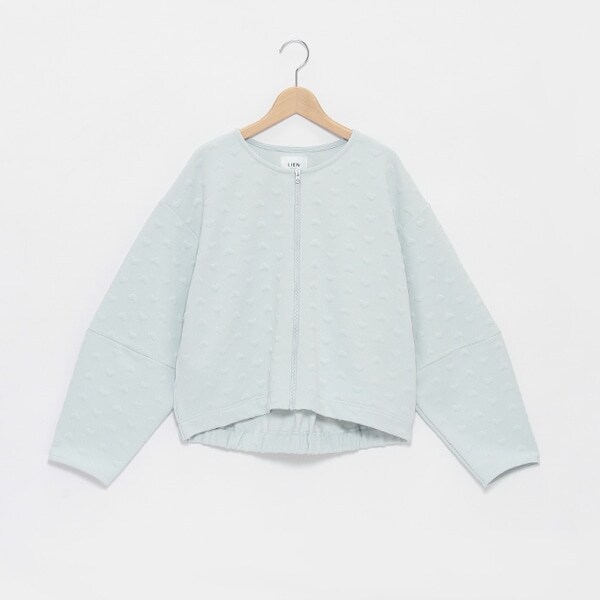 【リンク/花粉付着防止】ジップ羽織り