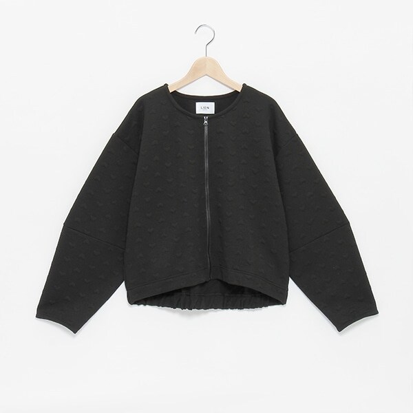 【リンク/花粉付着防止】ジップ羽織り