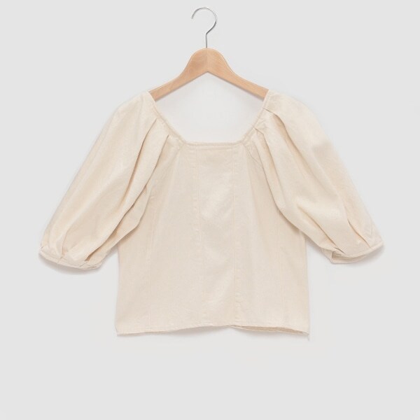 【LADIES】バルーン袖デニムチュニック