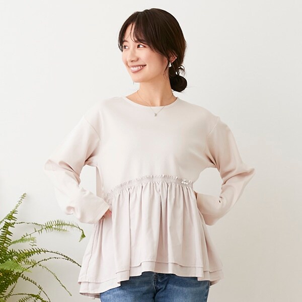 【リンク】ペプラムカットチュニック(レディース)