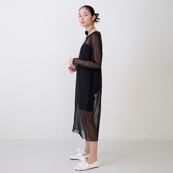 【LADIES】シアーワンピース・インナーつき