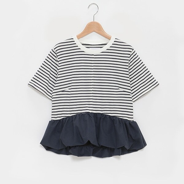 【LADIES】切替裾バルーントップス