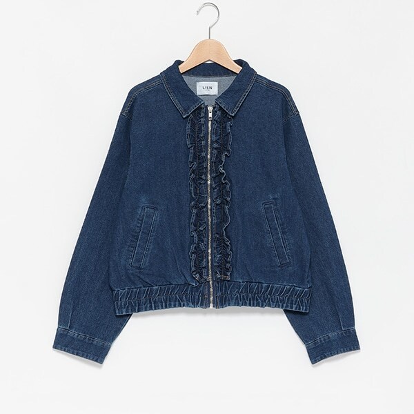 【リンク】デニムフリルジャケット