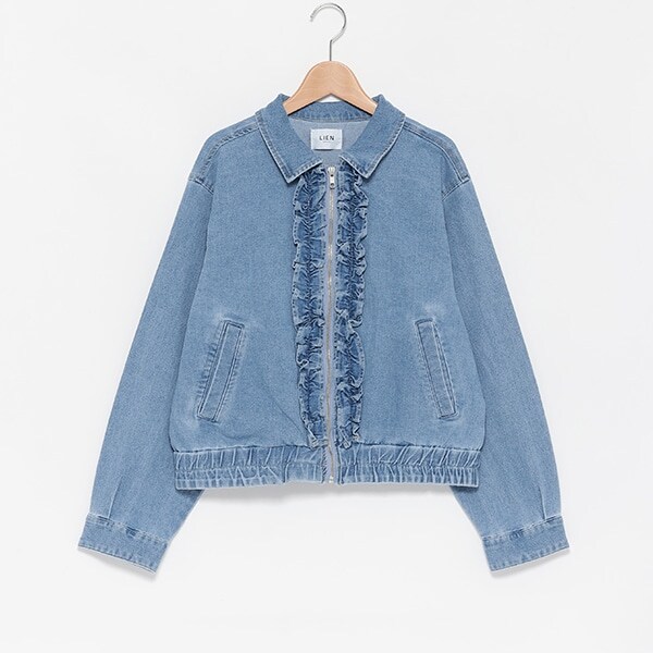 【リンク】デニムフリルジャケット