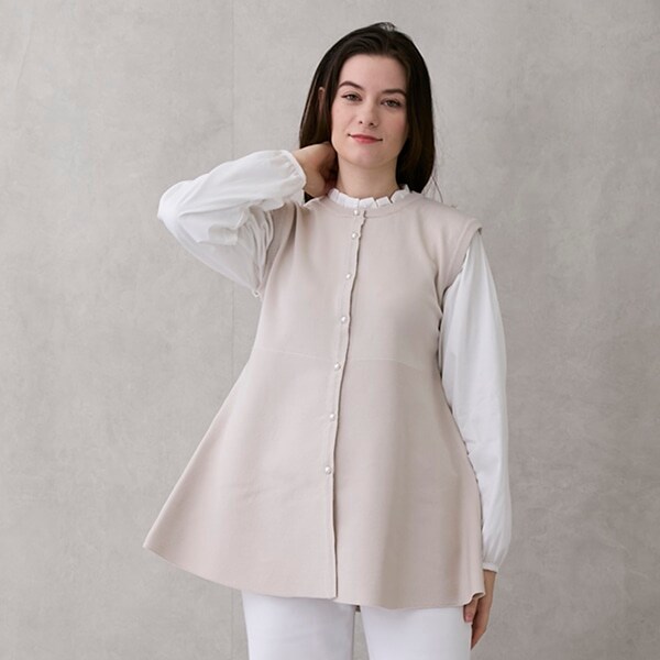 【リンク】フレアベストドッキングトップス