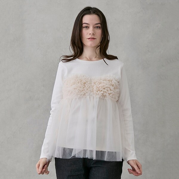 【リンク】チュールビスチェドッキング長T