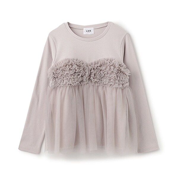 【リンク】チュールビスチェドッキング長T