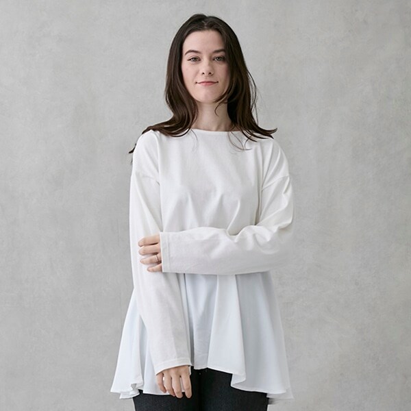 【親子リンク】ペプラム長T