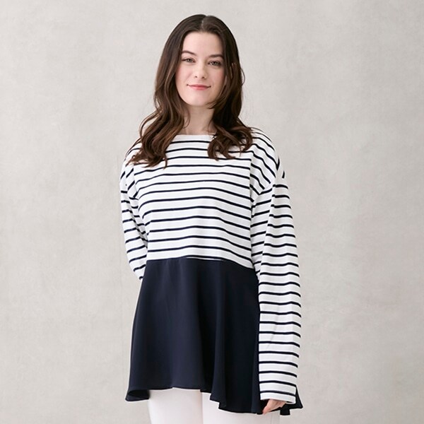 【親子リンク】ペプラム長T