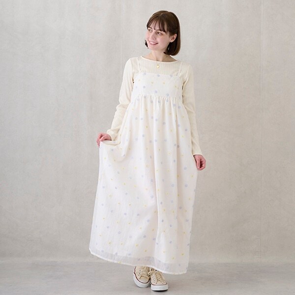 【リンク】花刺しゅうワンピース