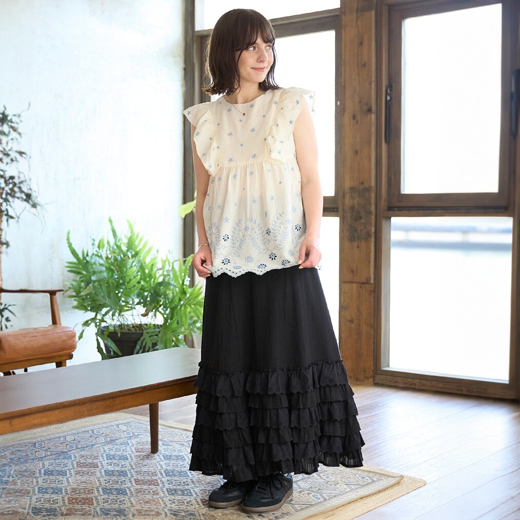 【親子リンク】レースフリルスカート