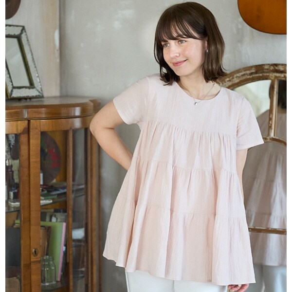 【スマイル/リンク】楊柳チュニック