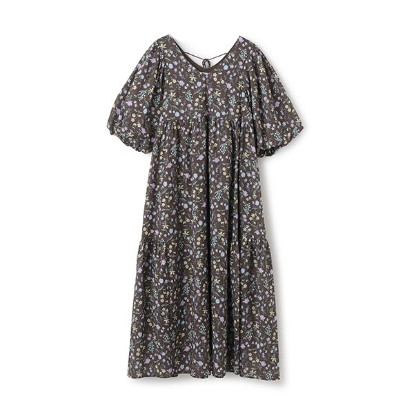 【リンク】ラメストライプ/花柄ワンピース