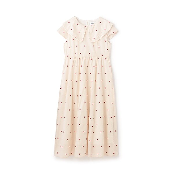 【リンク】ハート刺しゅうワンピース