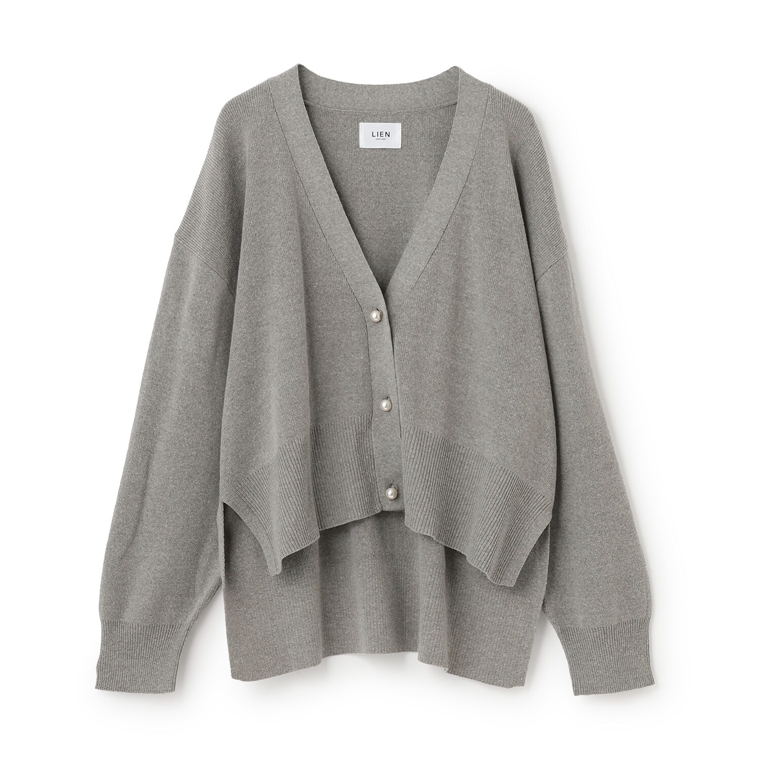 【親子リンク】パールボタンニットカーディガン