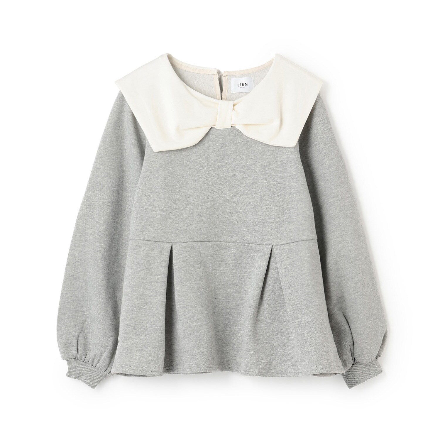 【裏起毛/リンク】リボン衿トレーナー