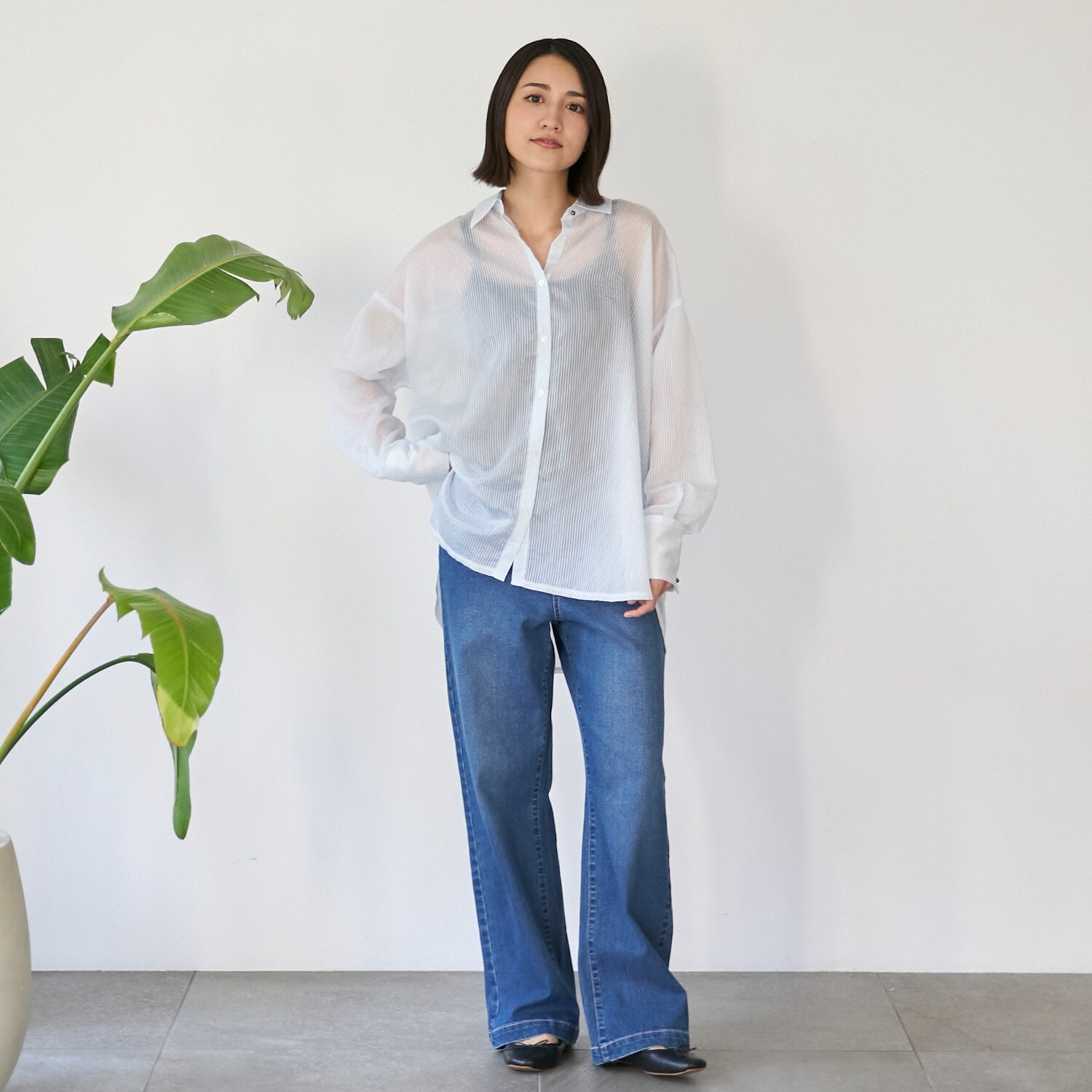 【親子リンク】レースデニムパンツ