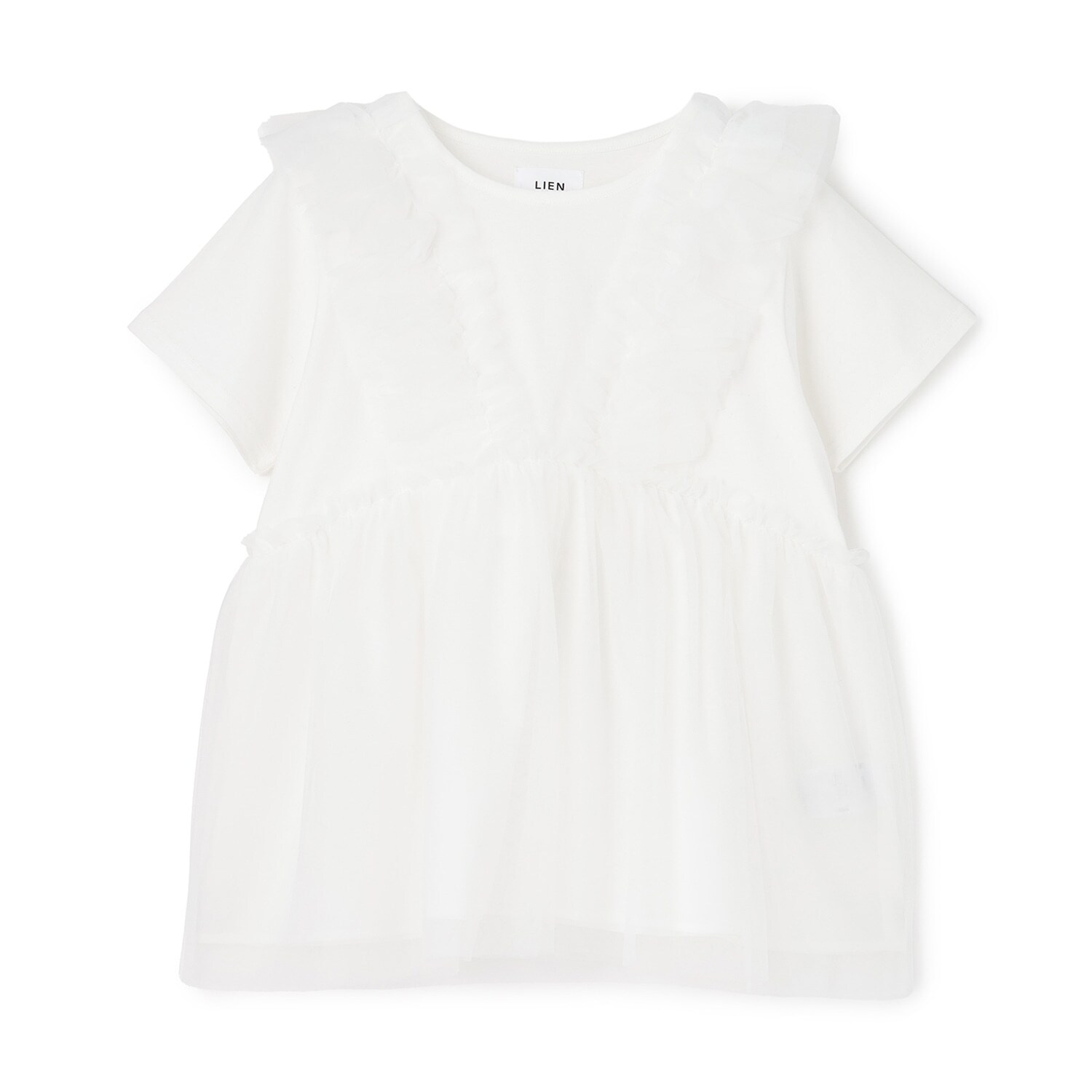 【親子リンク】チュールフリルチュニック