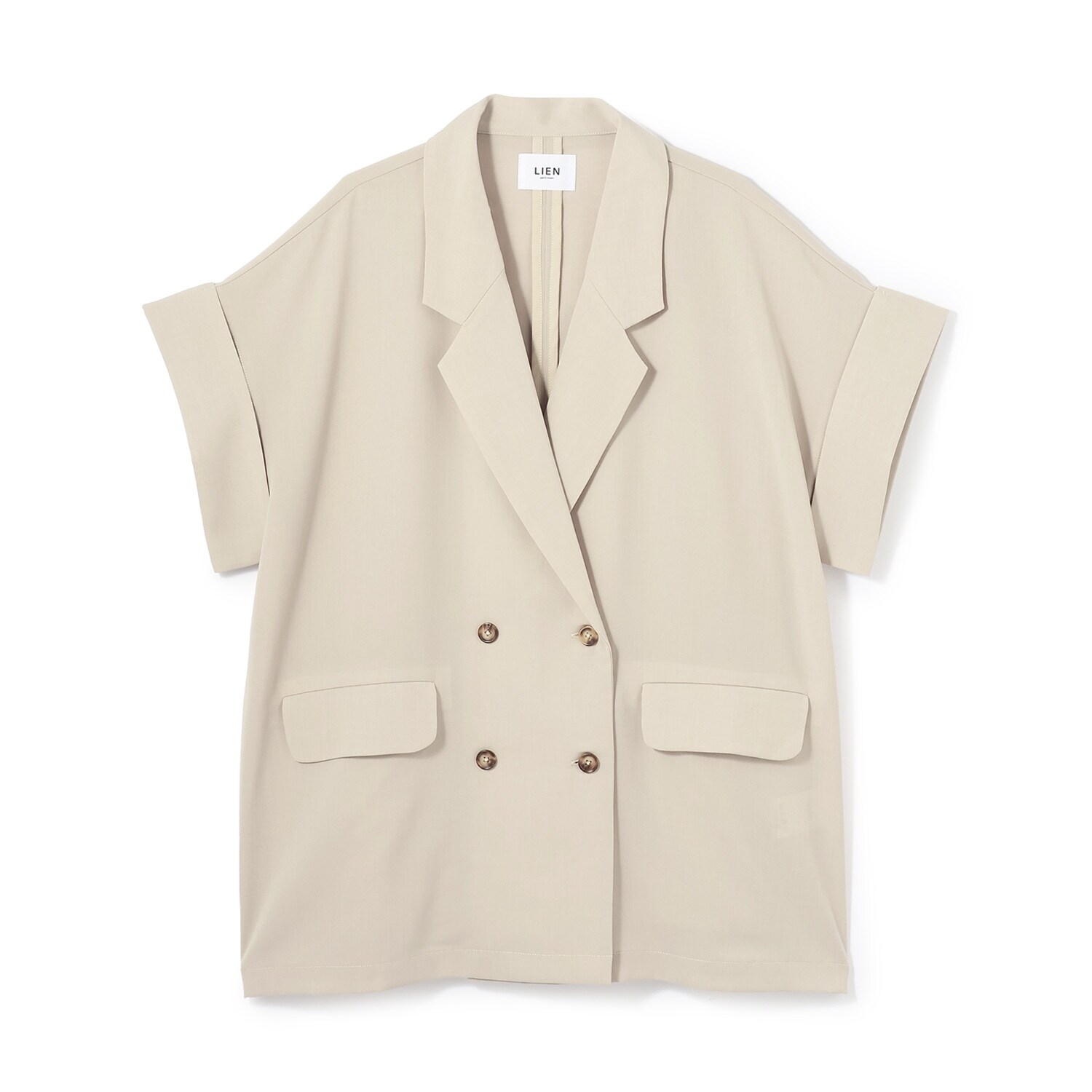 麻タッチドライシャツジャケット