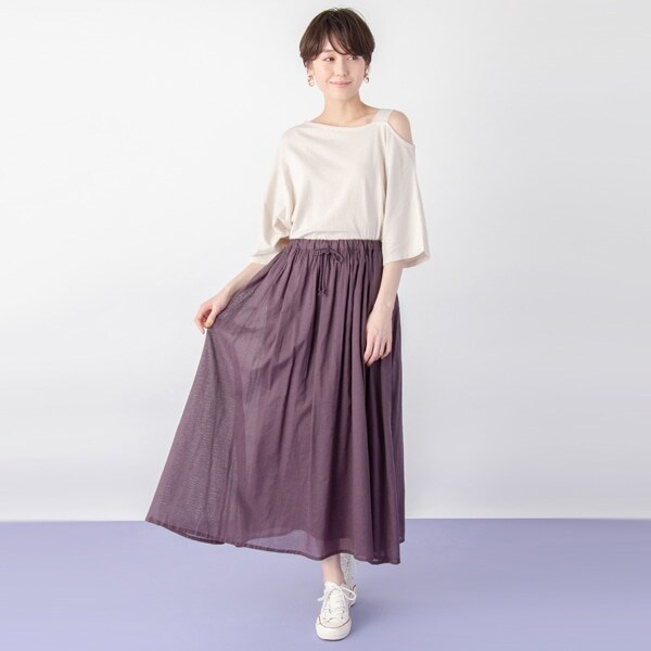 ギャザーカラースカート