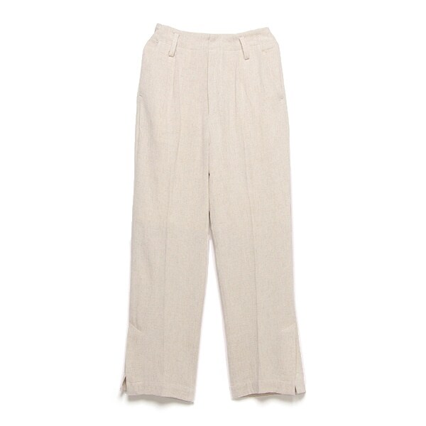 裾スリットパンツ