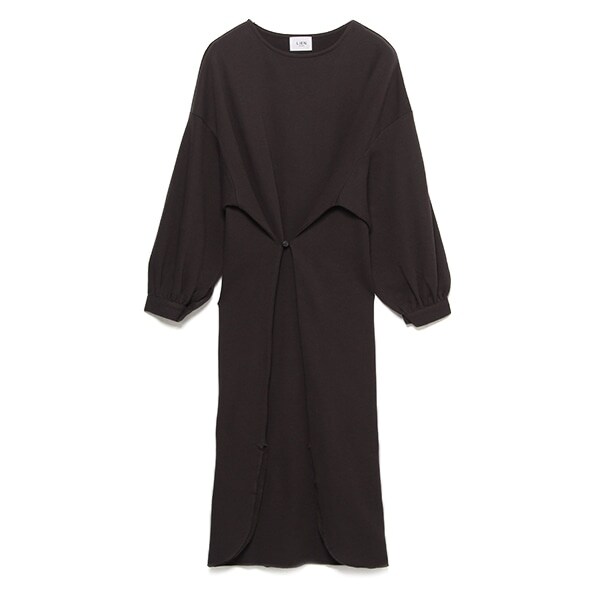 裏毛 タック入りワンピース