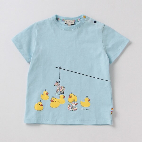 ベビー 吸水速乾 接触冷感 ゼブラフィッシング ティー