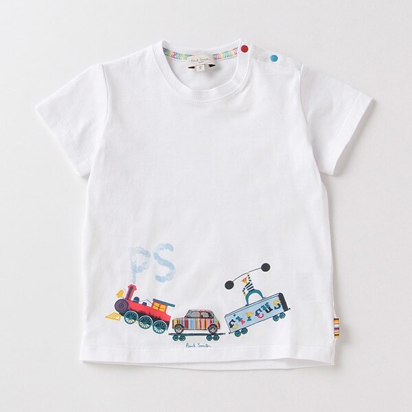 ベビー 吸水速乾 接触冷感 トレイン ティー