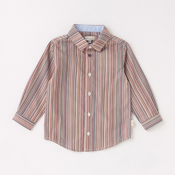 ベビー マルチボーダー長袖シャツ
