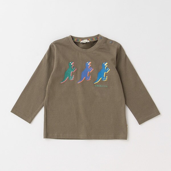 ベビー トリプルディノ長袖Tシャツ