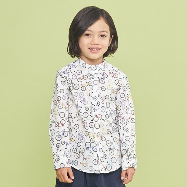 バイシクル バンドカラーシャツ