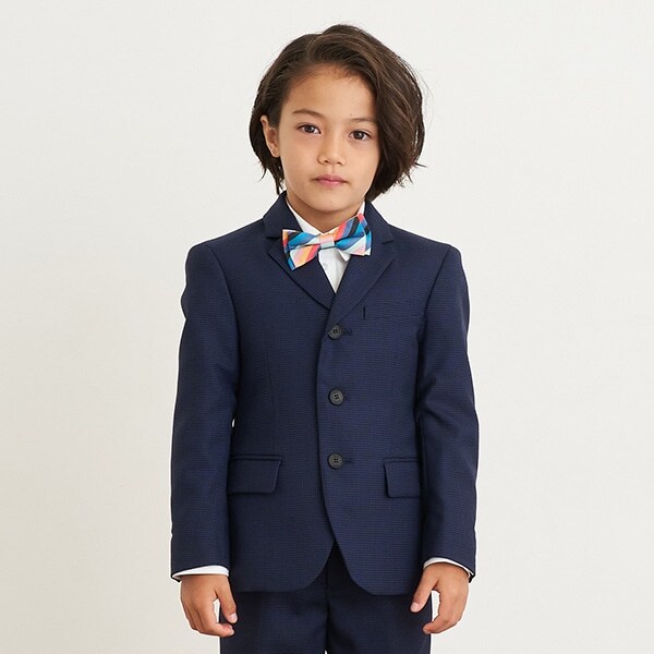 ウール千鳥柄 3Bジャケット