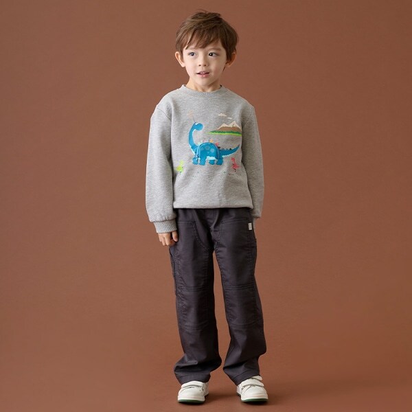 ストレッチツイルダブルニーロングパンツ