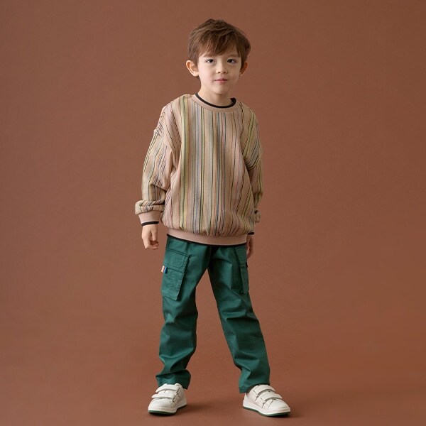 ストレッチツイルカーゴロングパンツ