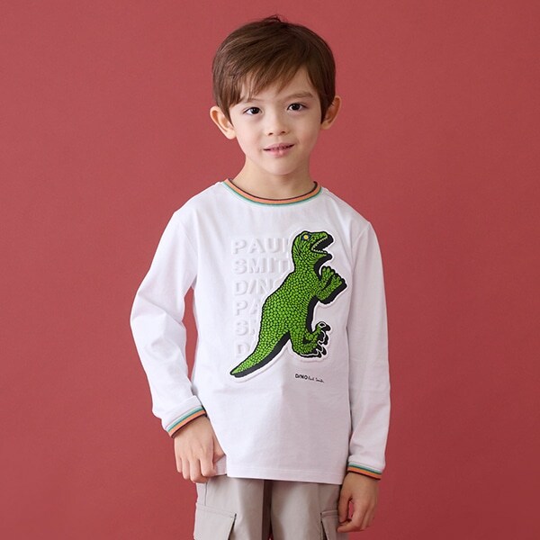 エンボスDINO長袖Tシャツ