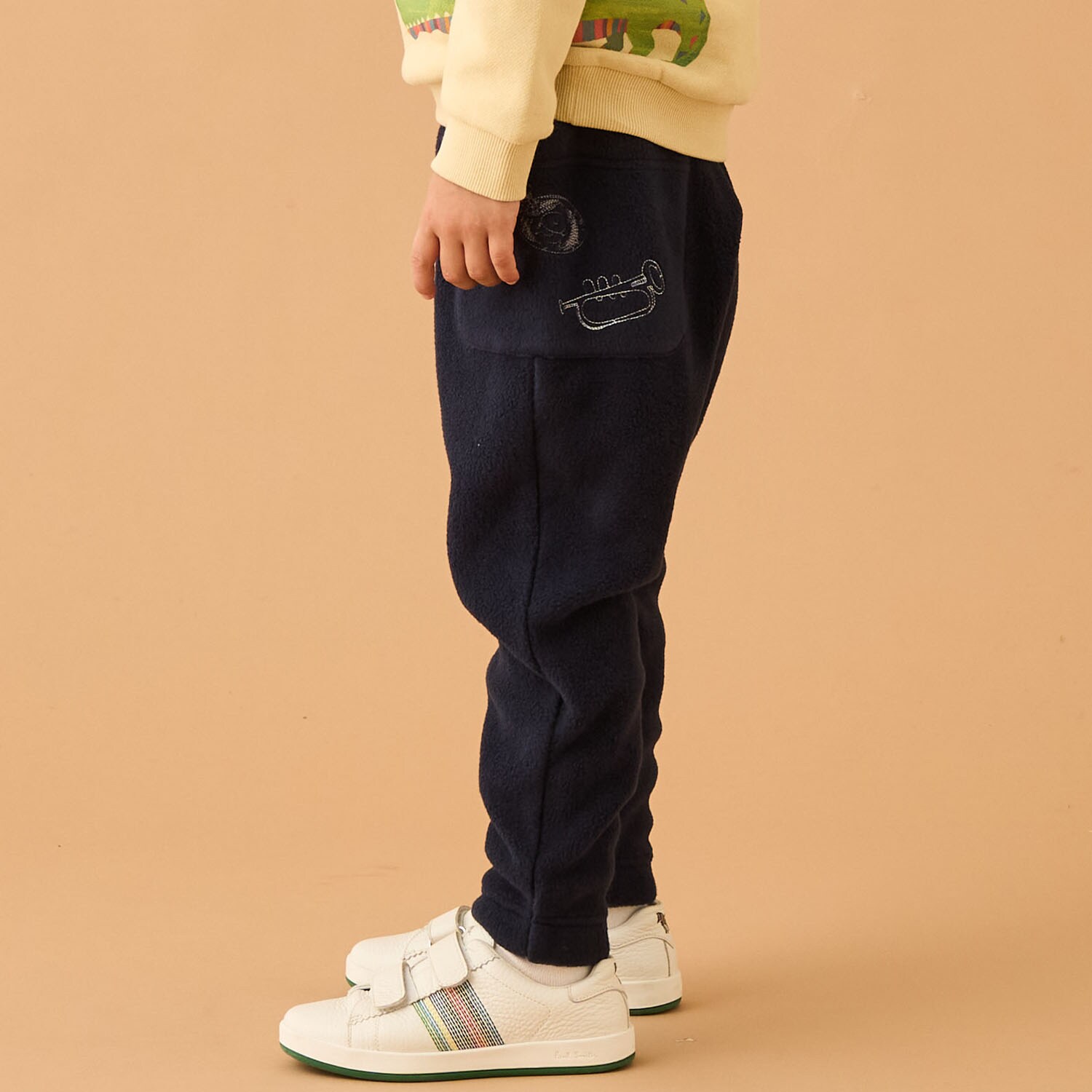 MUSIC刺しゅうフリースロングパンツ